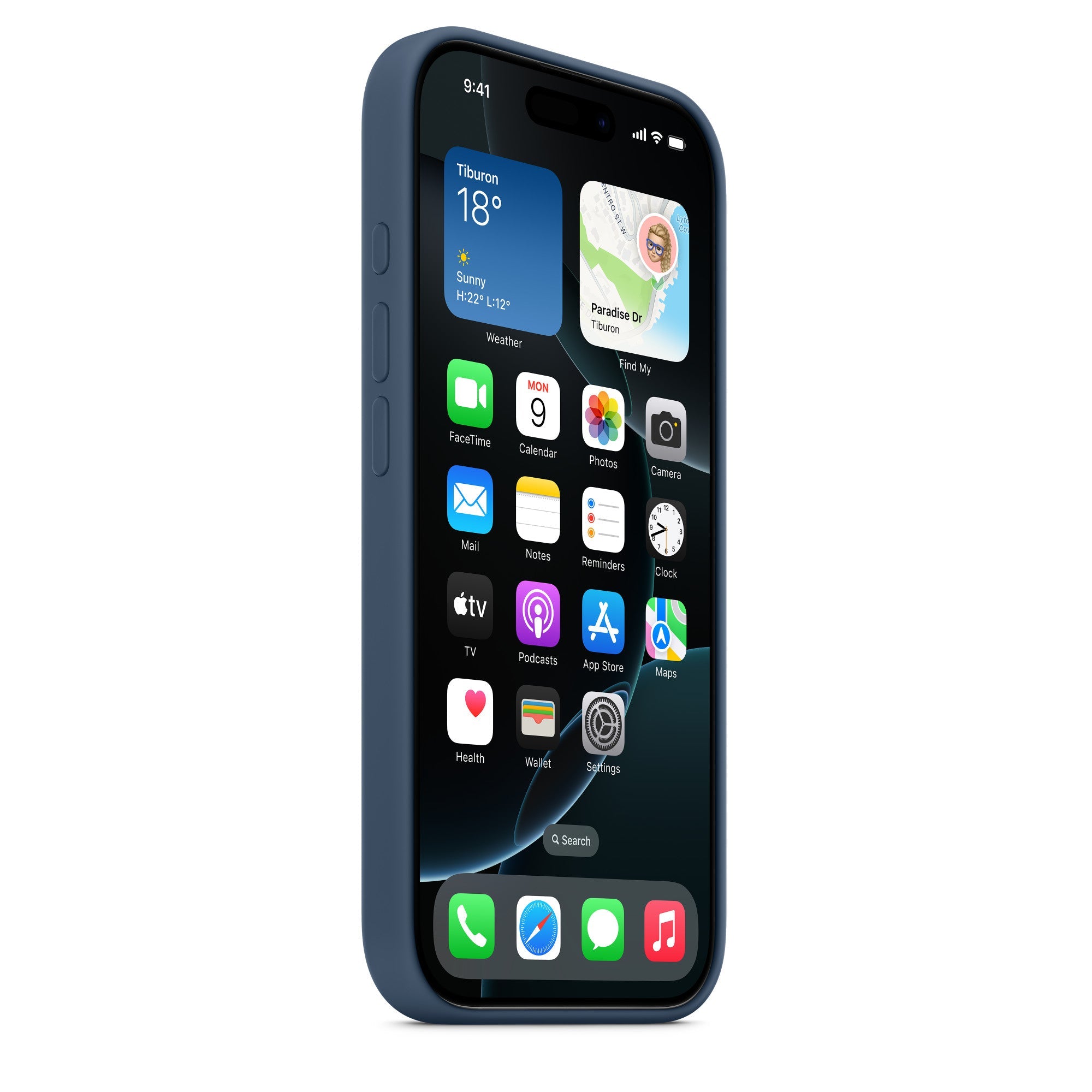 iPhone 16 Pro Max Silicon Case with Magsafe - Strom Blue